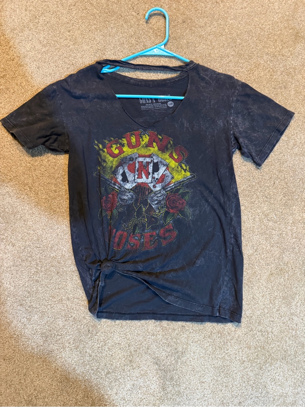 Guns N' Roses Black Short Sleeve Graphic Tee for Women